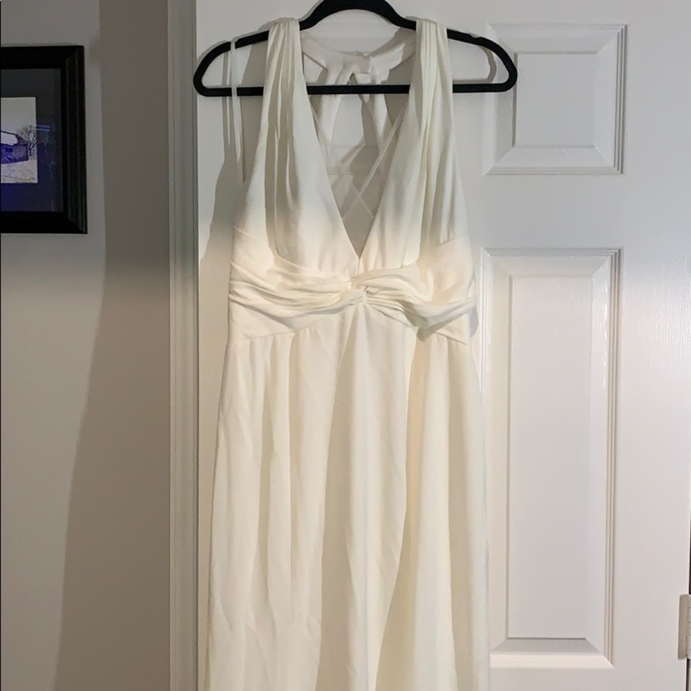 Formal gown with slight train